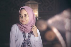 young woman in hijab